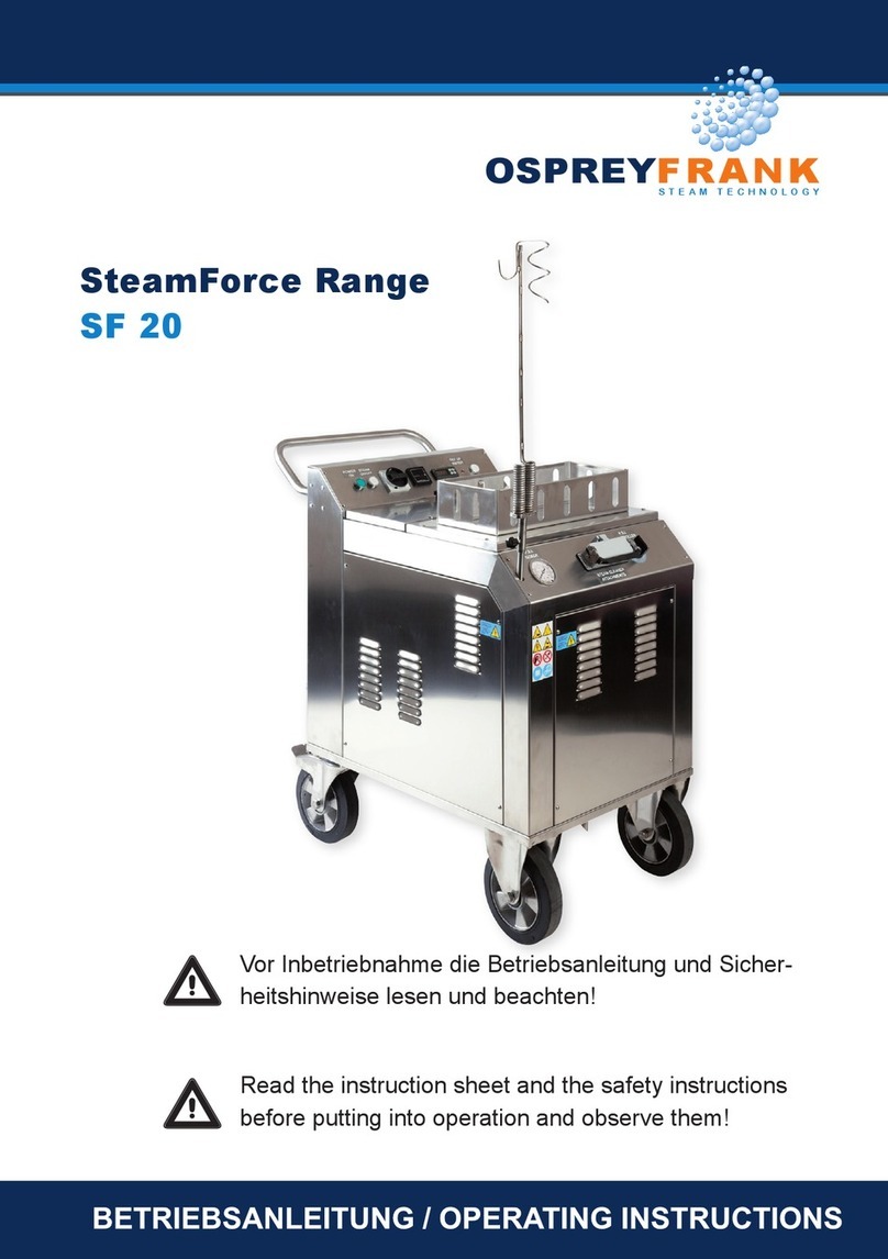 OspreyFrank SteamForce SF 20 operating instructions OspreyFrank SteamForce SF 20 operating instructions