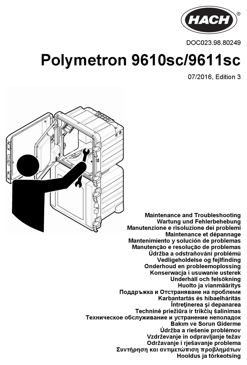 Hach Polymetron 9610sc Operating instructions