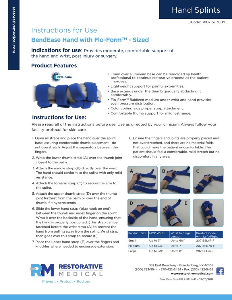RM BendEase Hand with Flo-Form Instructions for use RM BendEase Hand with Flo-Form Instructions for use