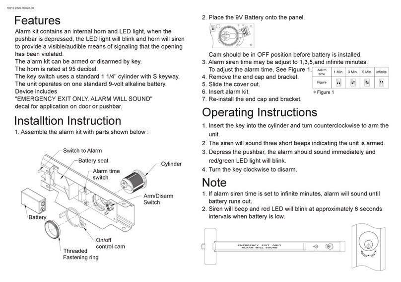 Pamex E7000/AK installation manual