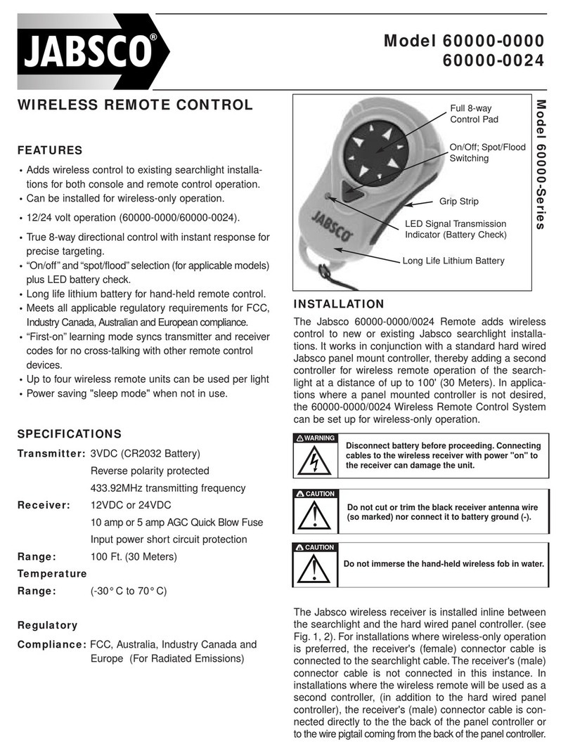 JABSCO 60000 Series manual