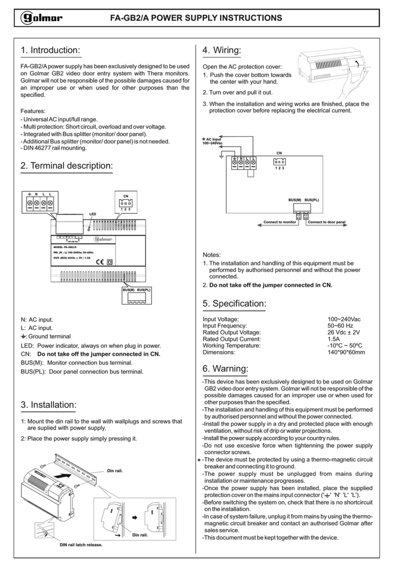 golmar FA-GB2/A instructions