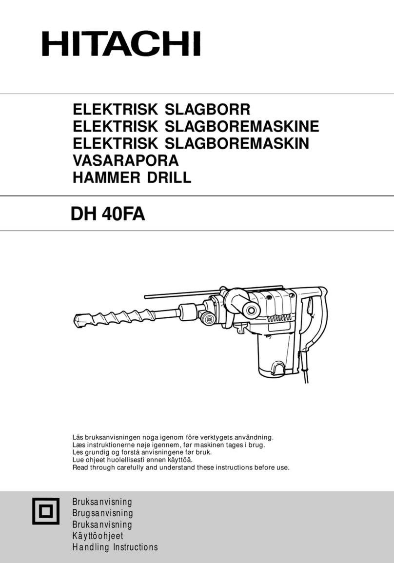Hitachi DH 40FA User manual