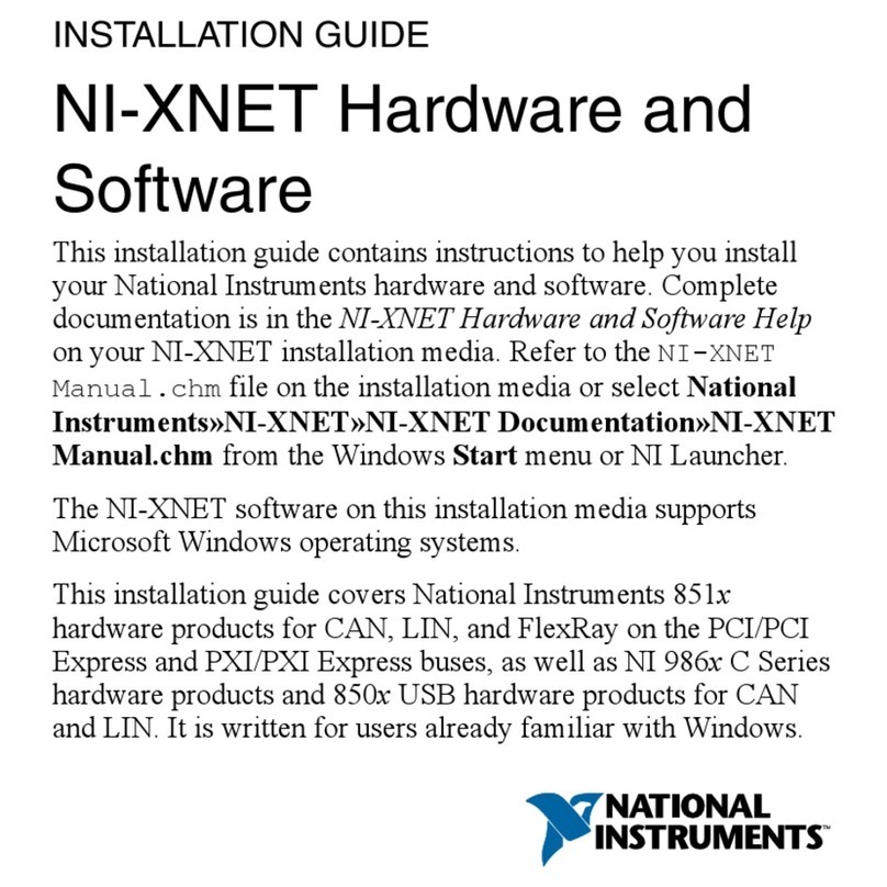 National Instruments NI-XNET installation guide