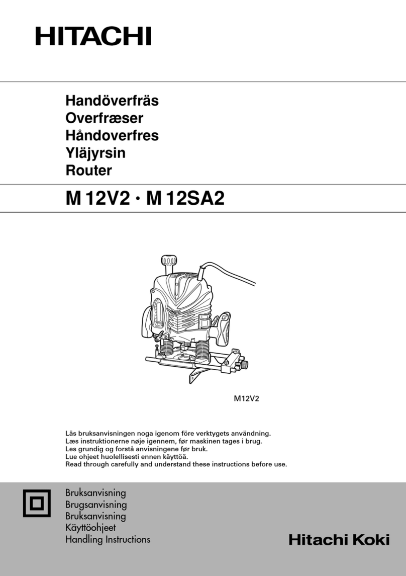 Hitachi M 12V2 User manual