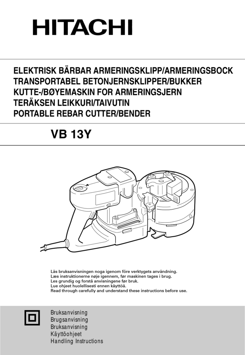Hitachi VB 13Y Handling instructions