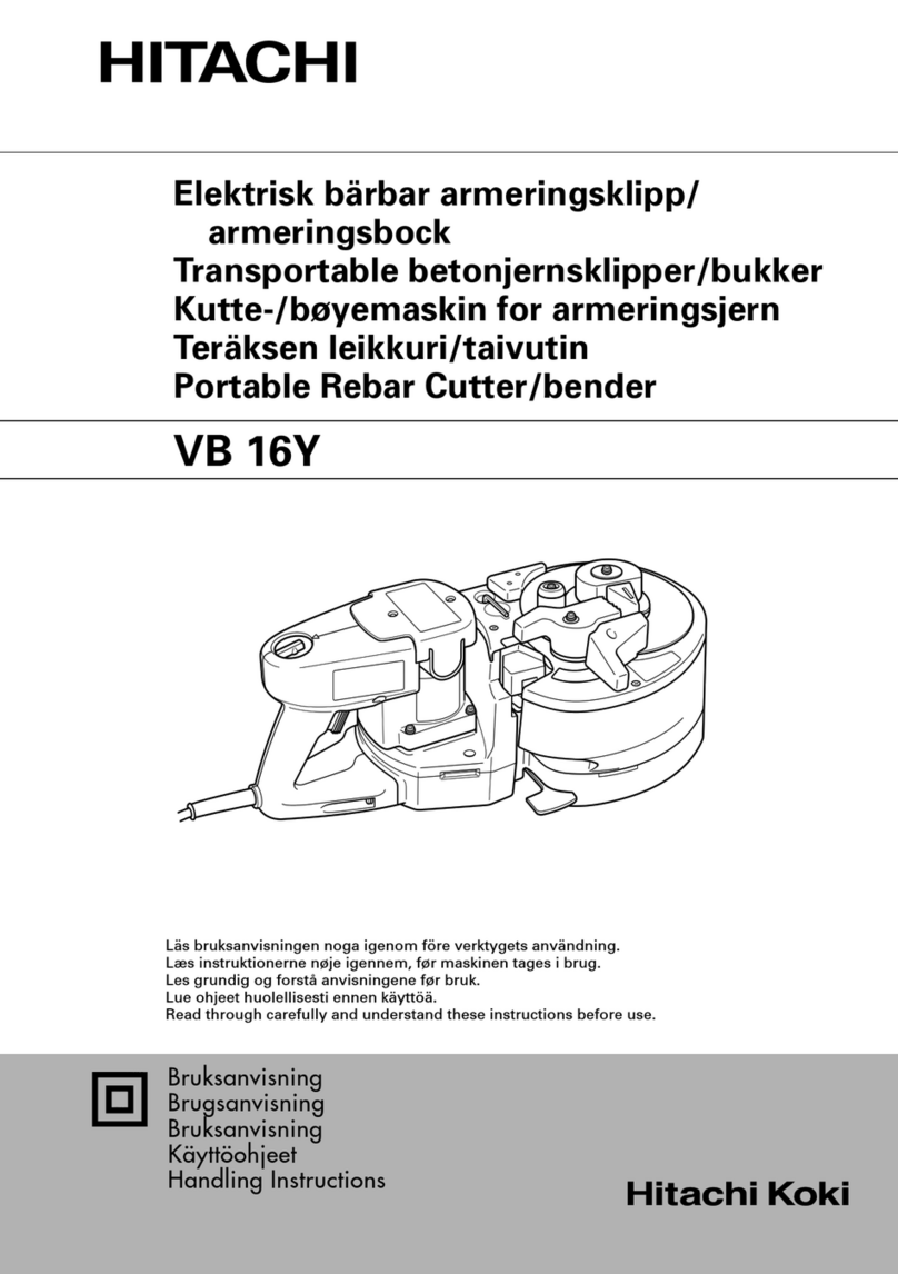Hitachi VB 16Y Handling instructions
