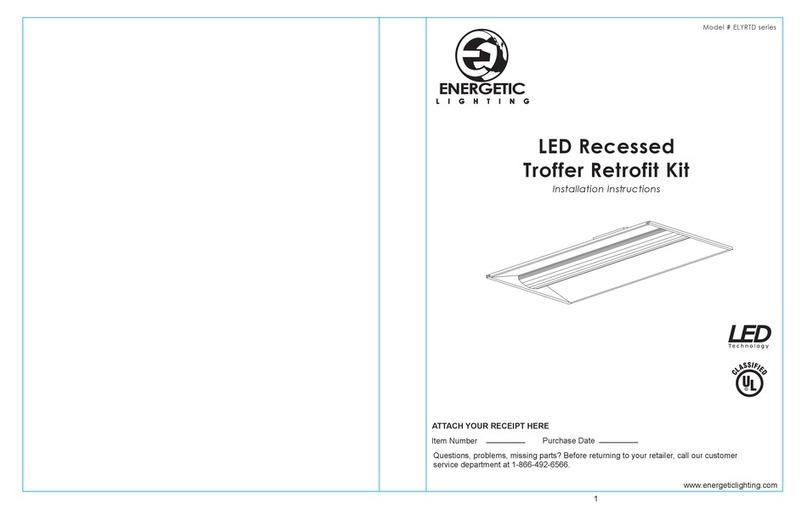 Energetic Lighting ELYRTD Series User manual