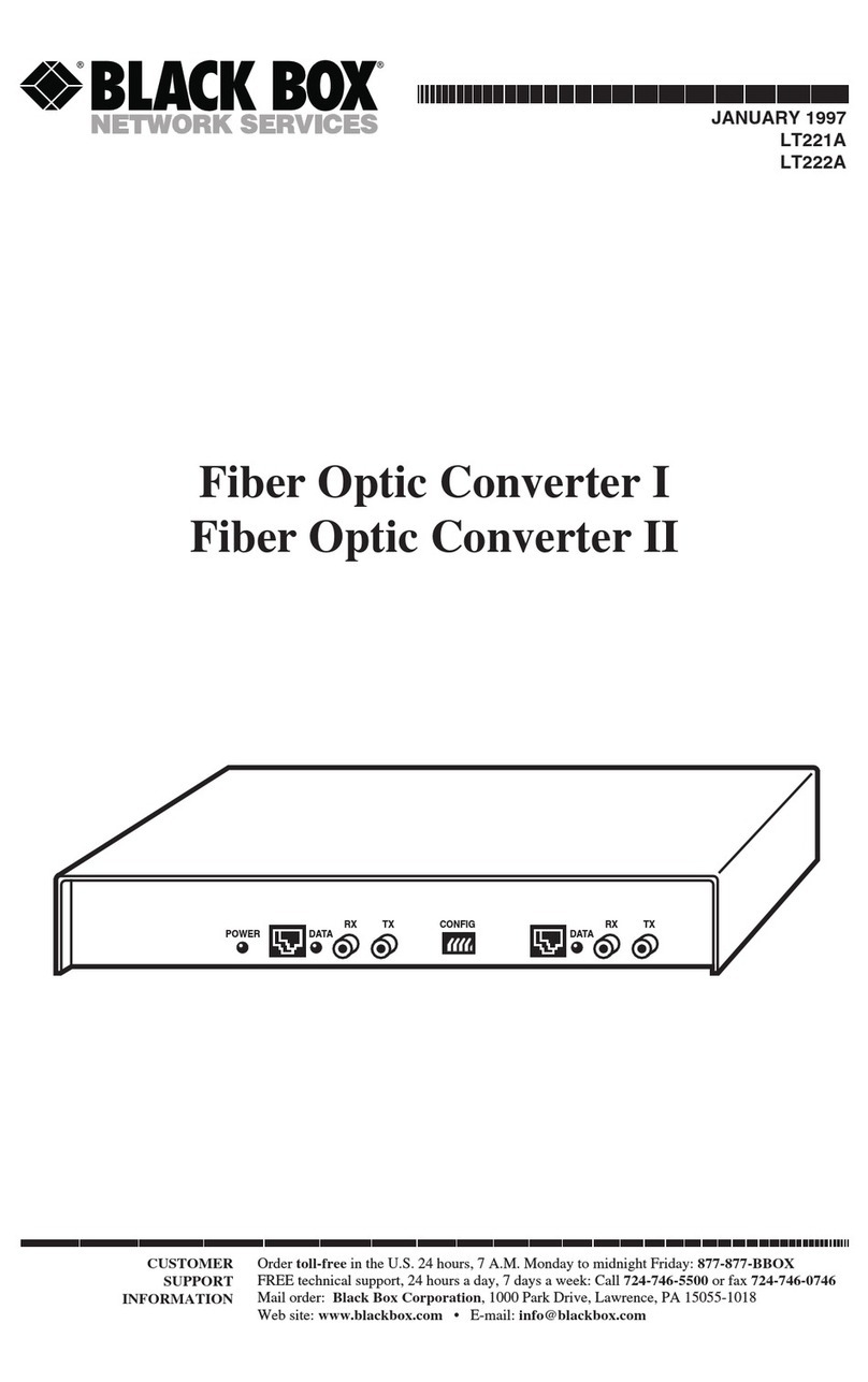 Black Box LT221A User manual