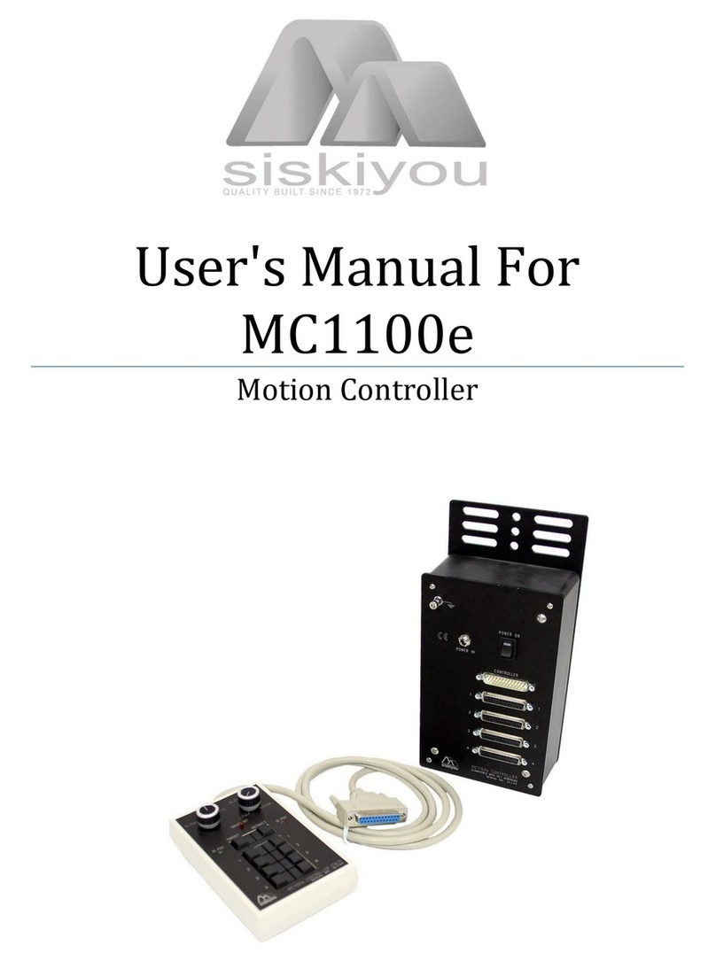 Siskiyou MC1100e user manual