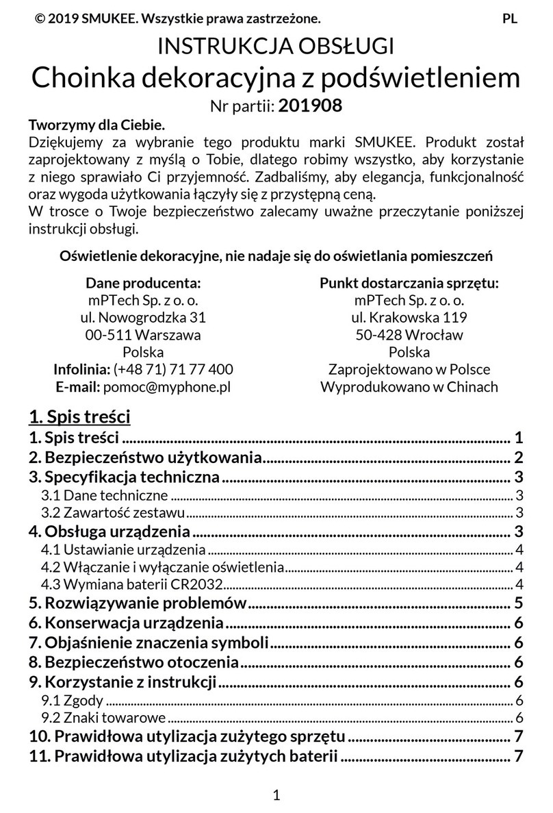 SMUKEE OW-240191 User manual