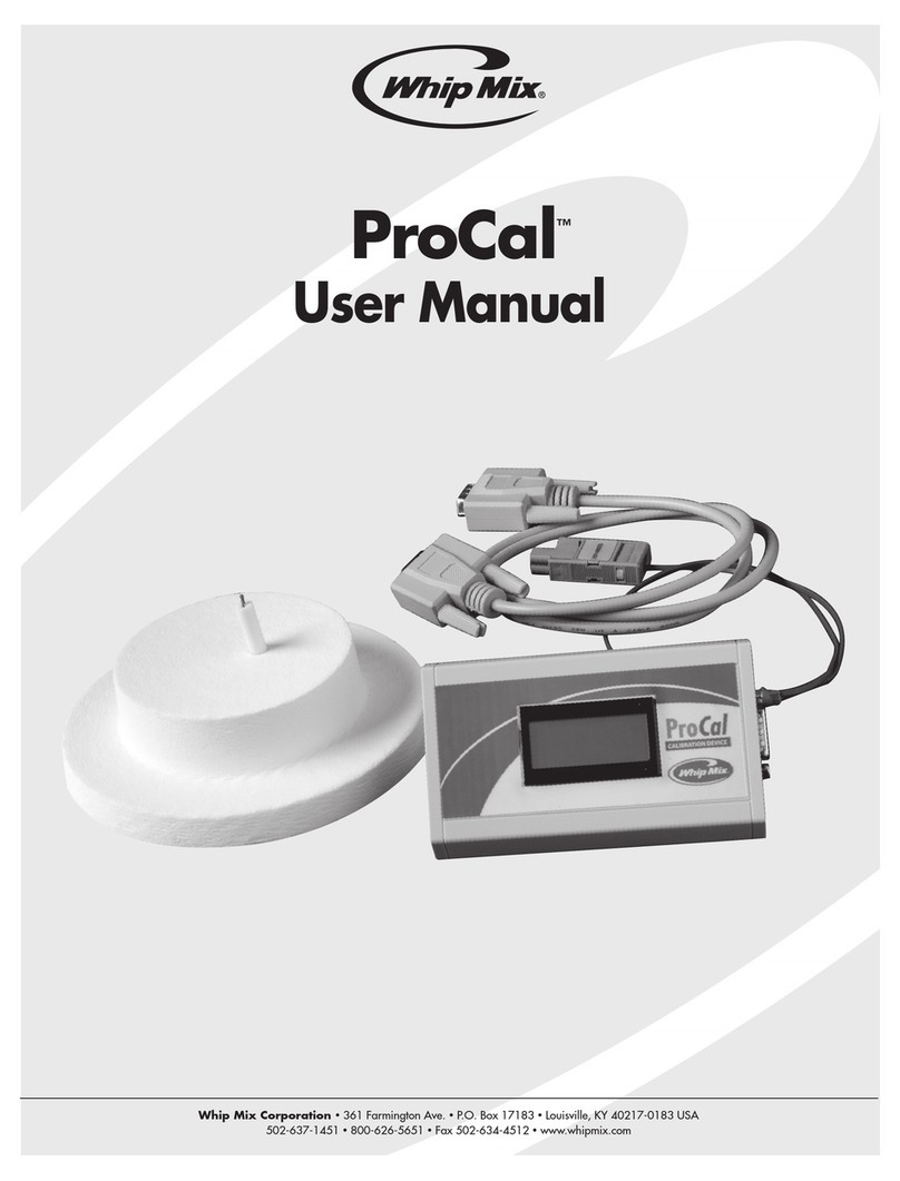 Whip Mix ProCal User manual