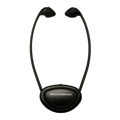 Williams Sound IR?RX20 User manual
