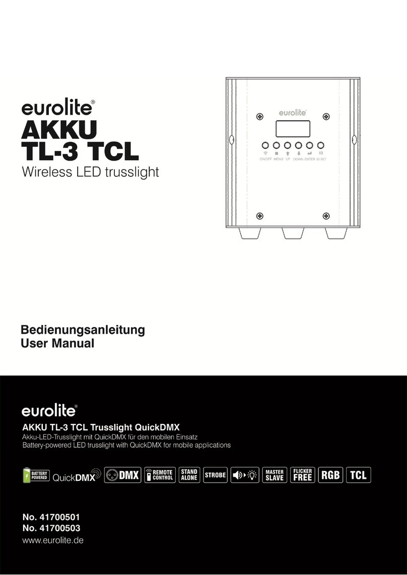 EuroLite AKKU TL-3 TCL User manual