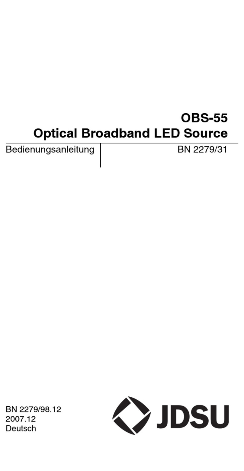 JDS Uniphase OBS-55 operating manual