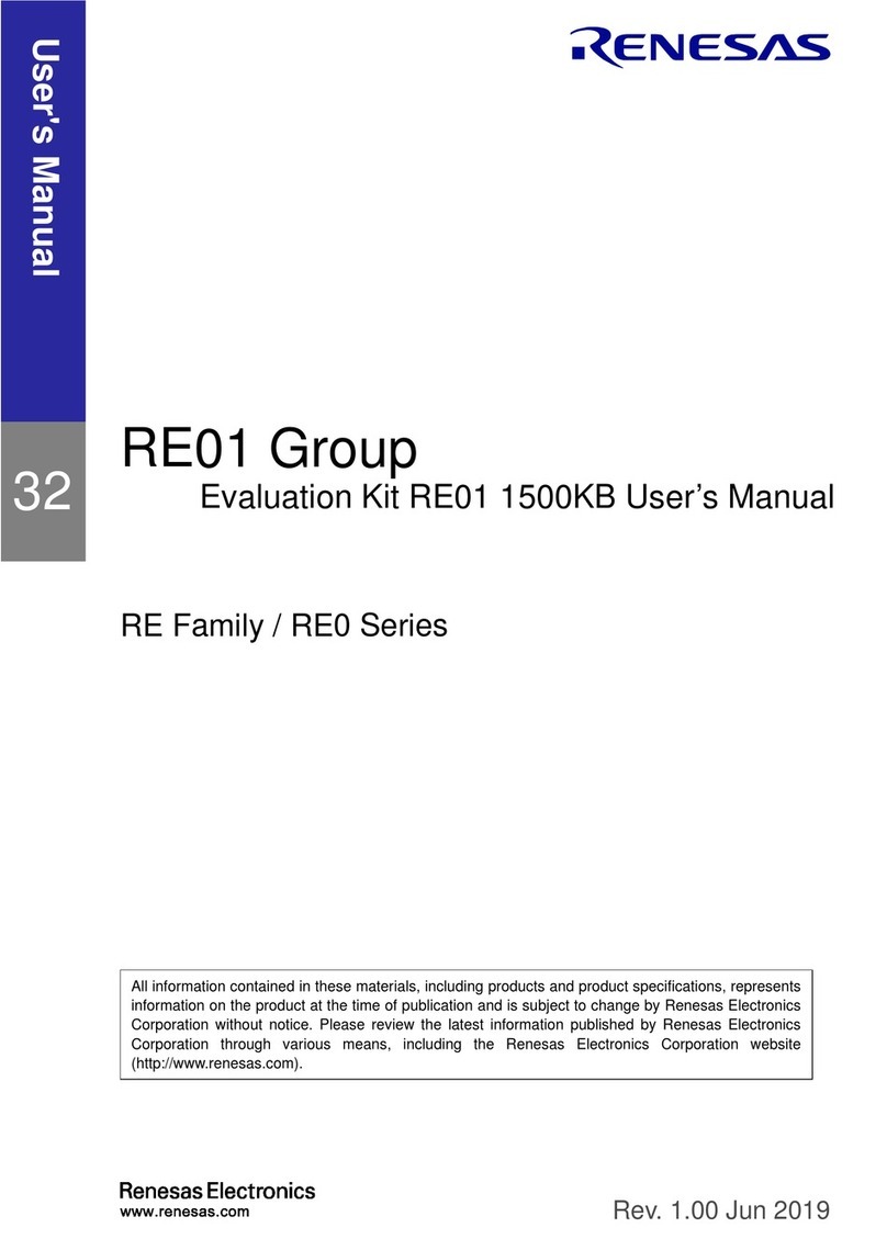 Renesas RE Series User manual