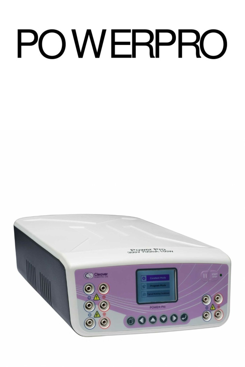 Cleaver Scientific powerPRO Series User manual