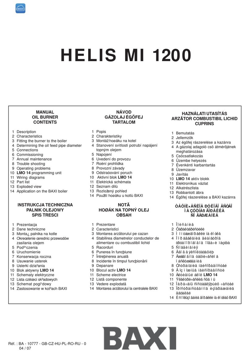 Baxi HELIS MI 1200 manual