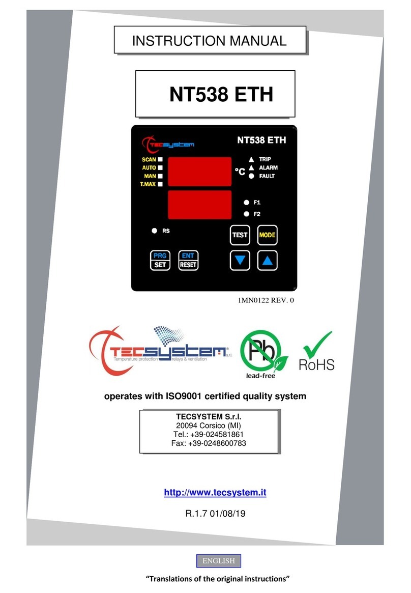 TECSYSTEM NT538 ETH instruction manual