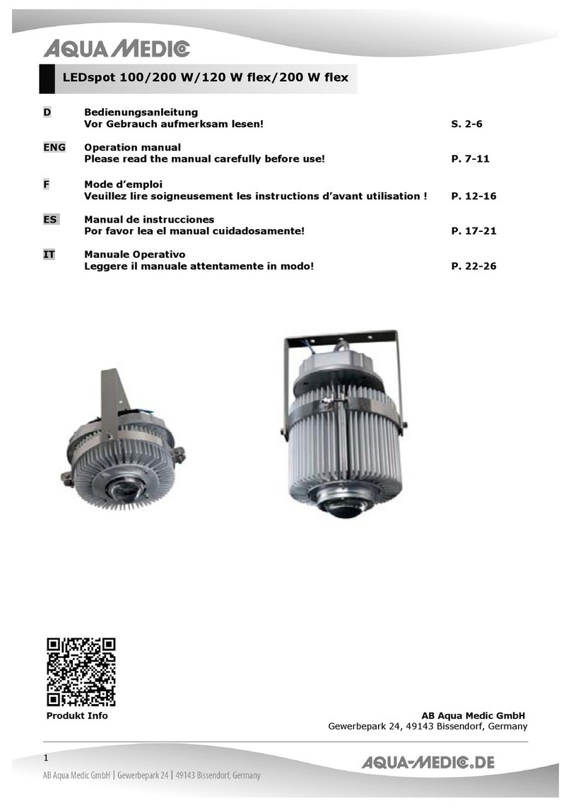 Aqua Medic LEDspot 100 Operation manual Aqua Medic LEDspot 100 Operation manual
