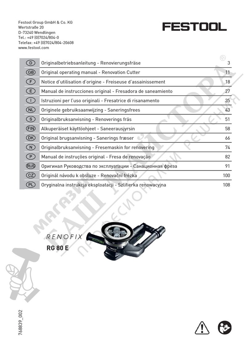 Festool RENOFIX RG 80 E Installation instructions