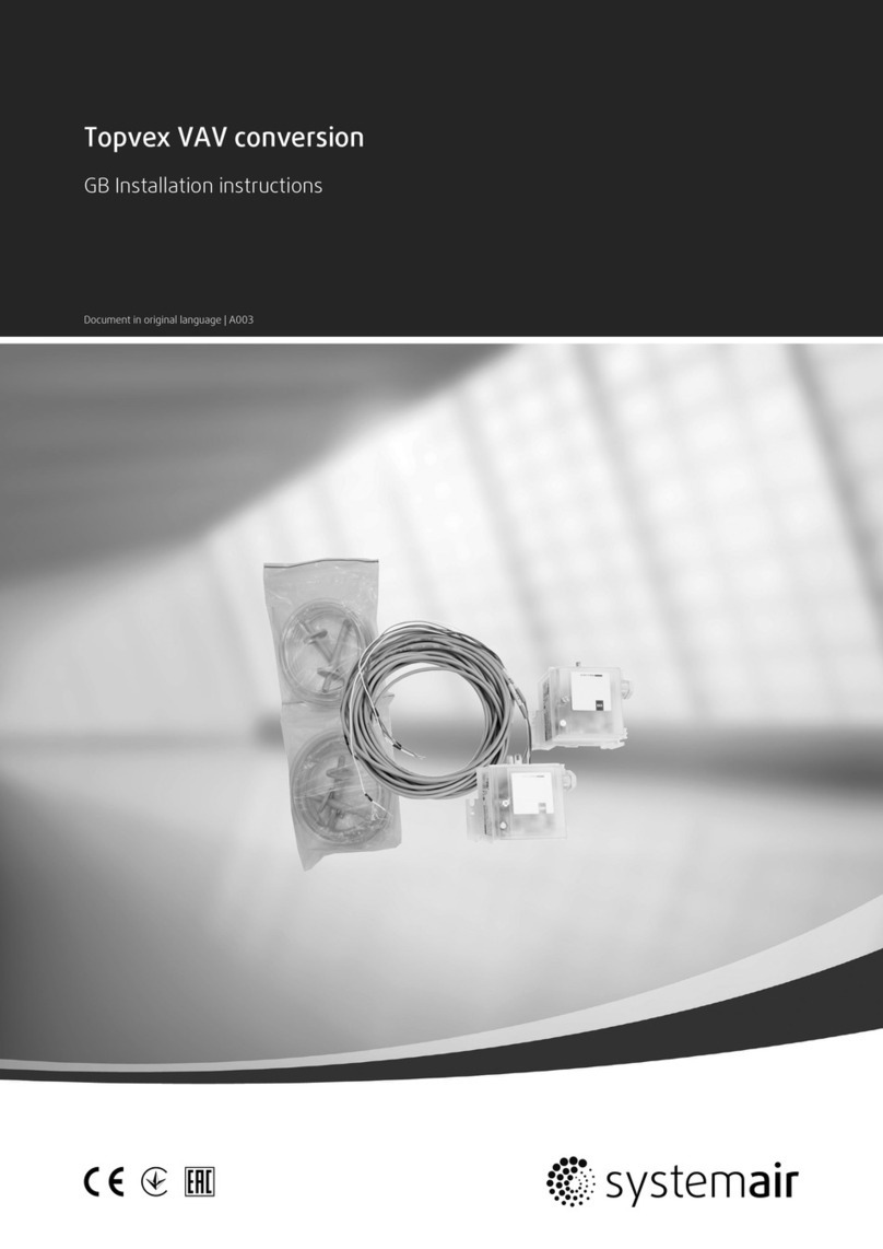 System air Topvex FC User manual