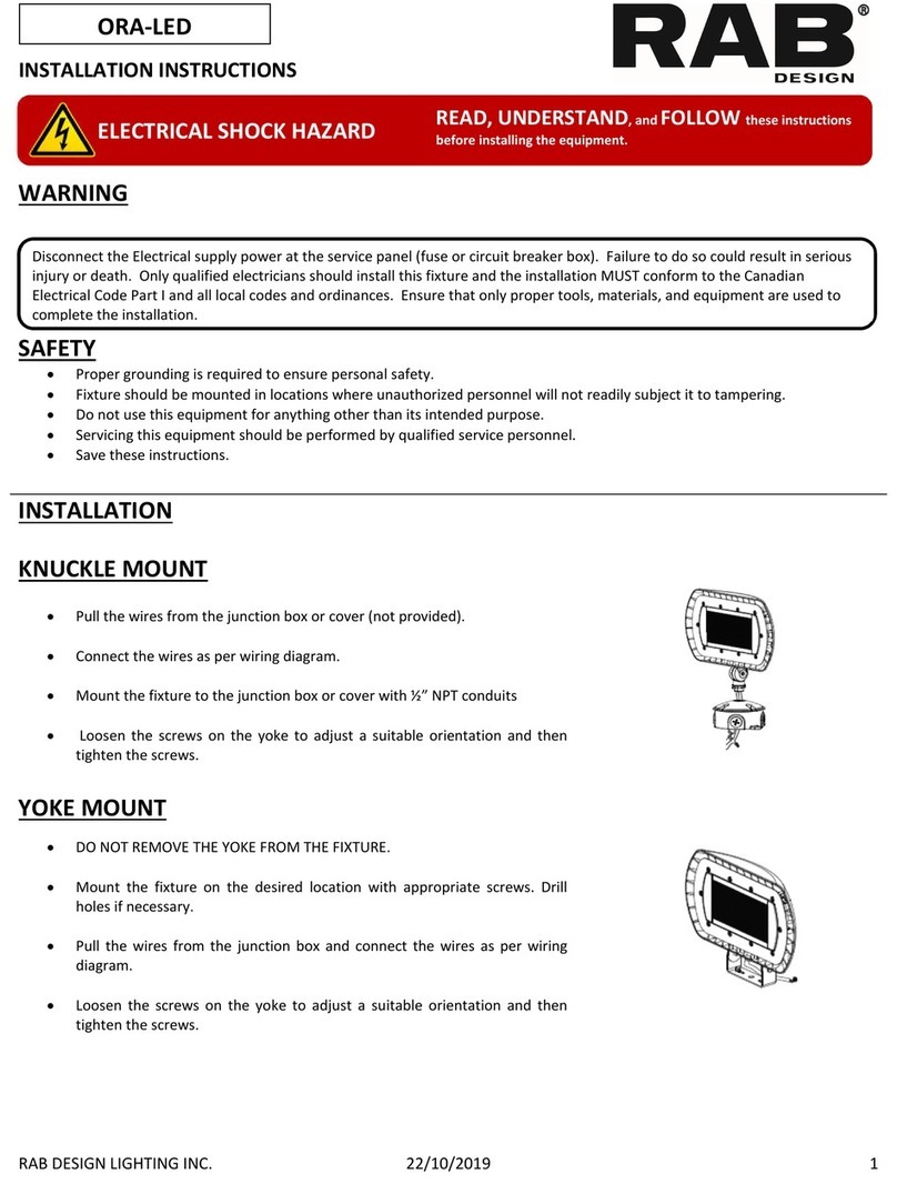 RAB Design ORA-LED User manual