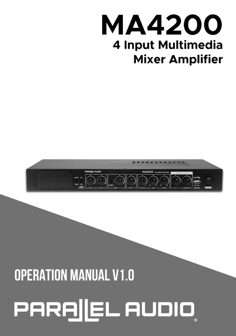 Parallel Audio MA4200 Operation manual