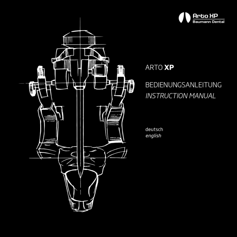 Baumann Dental Arto XP Series Nstruction manual