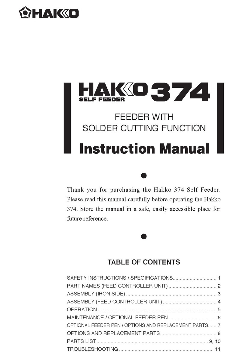 Hakko Electronics 374 instruction manual