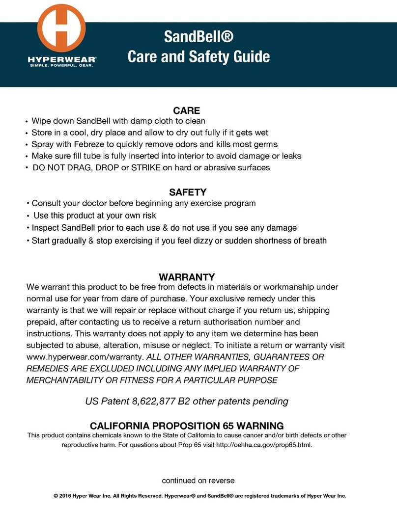 HYPERWEAR SandBell User manual