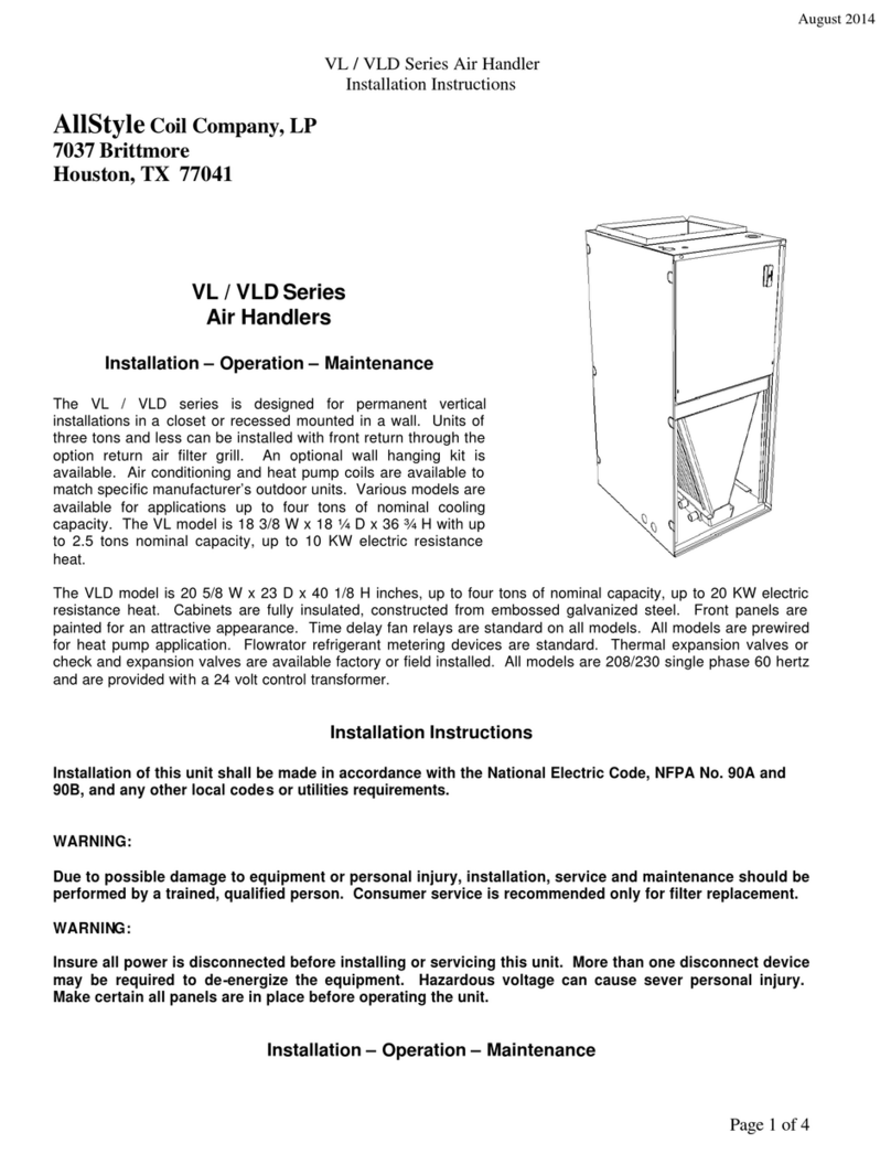 Allstyle VL Series User manual