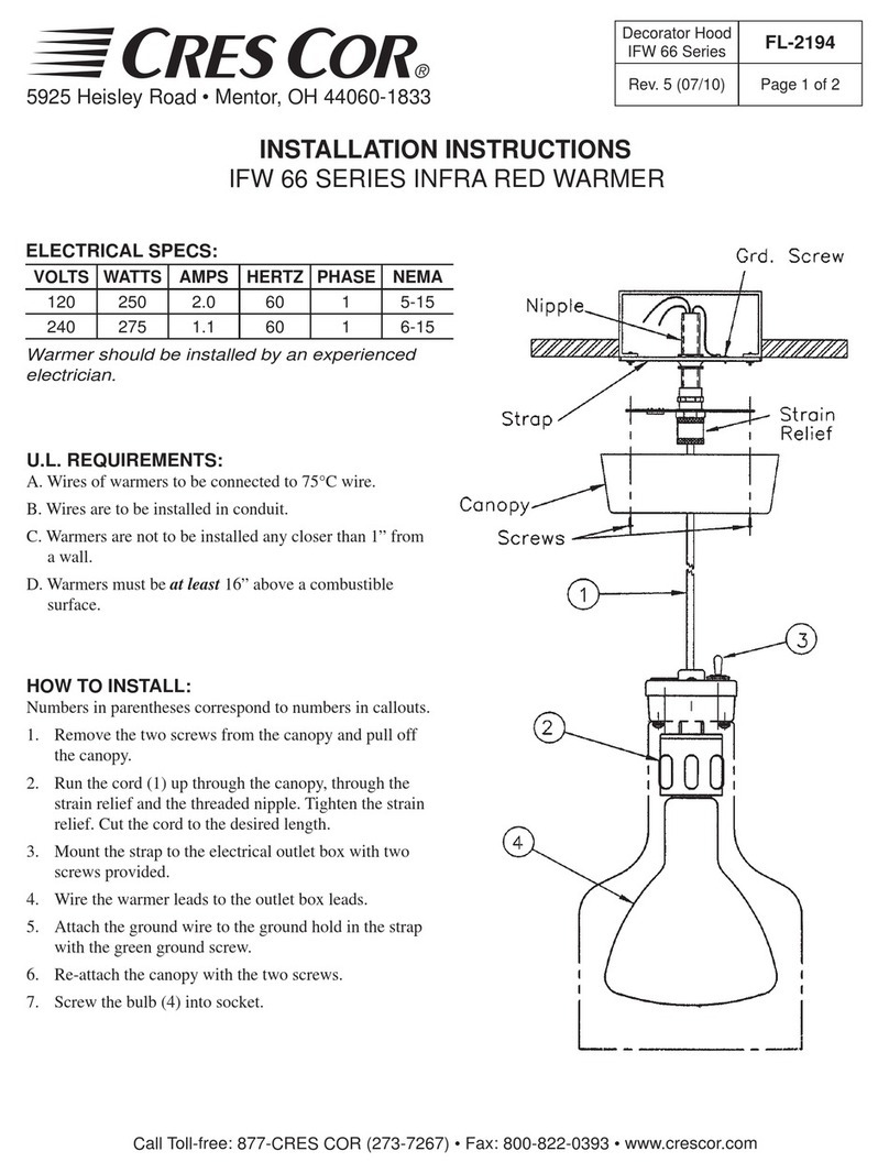 Cres Cor IFW 66 Series installation instructions