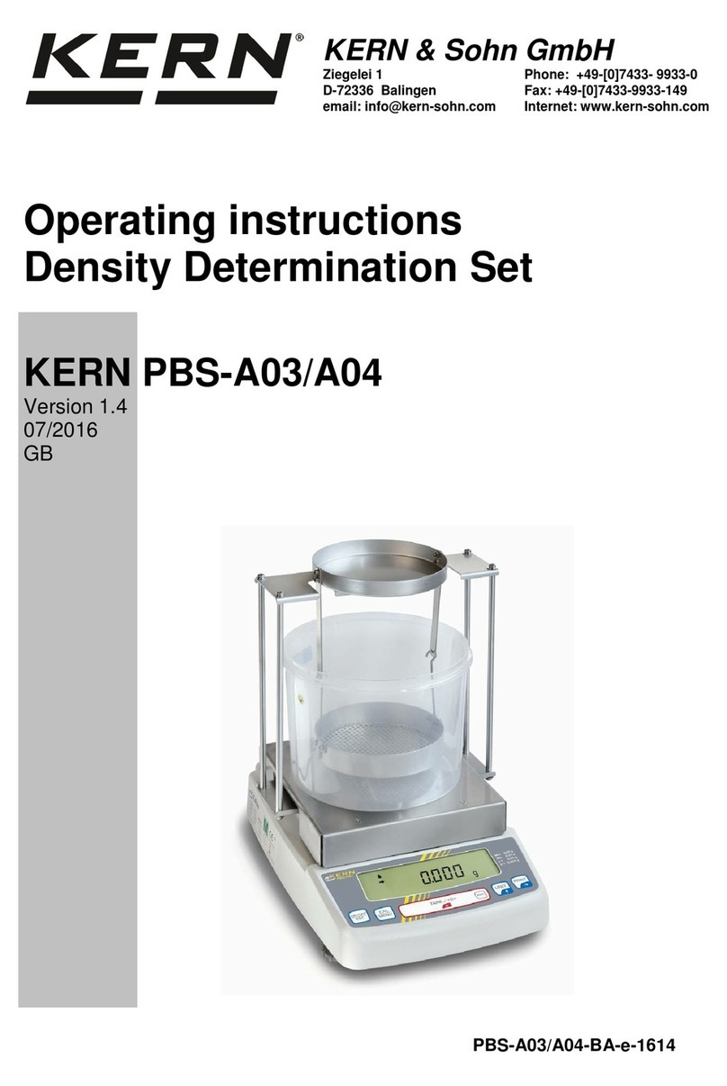 KERN PBS-A03 User manual