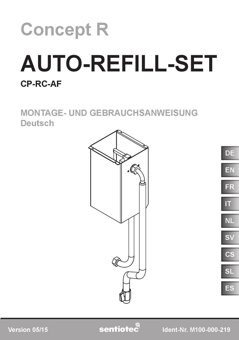 Sentiotec Concept R CP-RC-AF Instructions for installation and use Sentiotec Concept R CP-RC-AF Instructions for installation and use