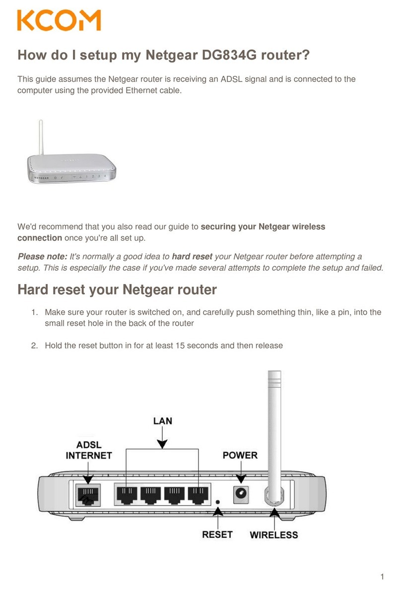 NETGEAR DG834G Manual