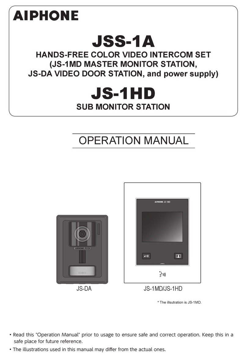 Aiphone JSS-1A User manual