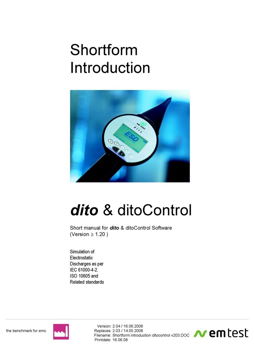 EMTEST dito Short manual