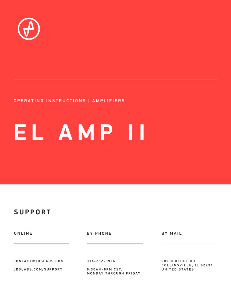JDS Labs EL AMP II User manual
