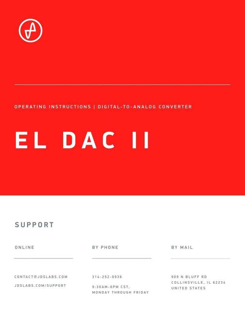 JDS Labs EL DAC II User manual