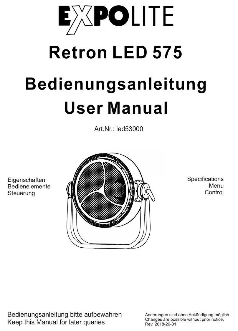 Focon Showtechnic EXPOLITE Retron LED 575 user manual
