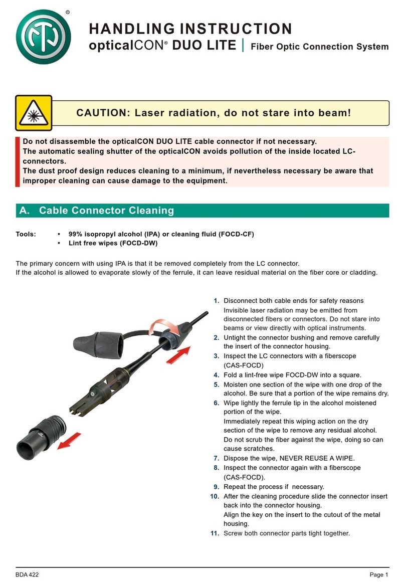NEUTRIK opticalCON DUO LITE User manual NEUTRIK opticalCON DUO LITE User manual