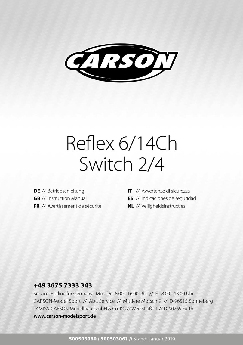 Carson Reflex 6/14Ch Switch 4 instruction manual