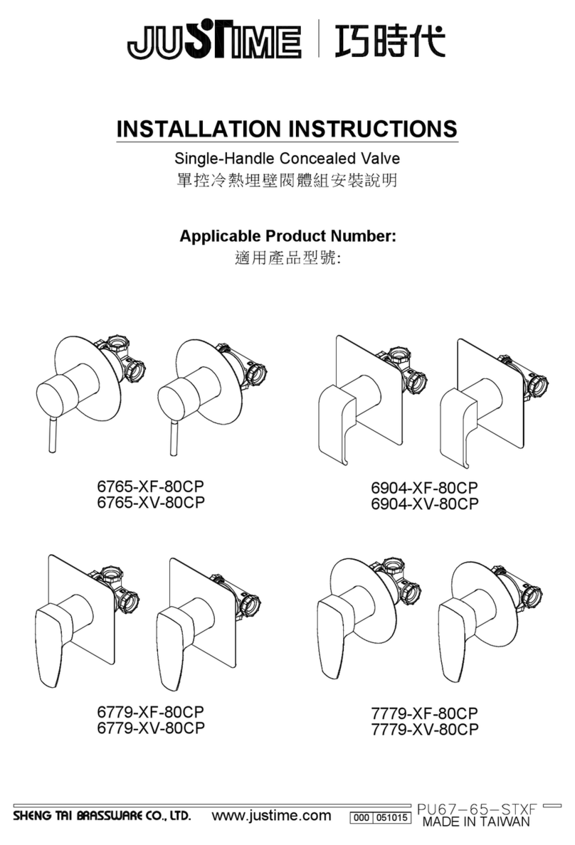 Justime 6765-XF-80CP installation instructions