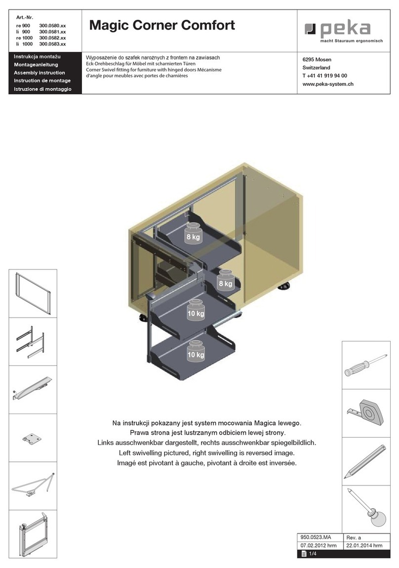 Peka Magic Corner Comfort User manual
