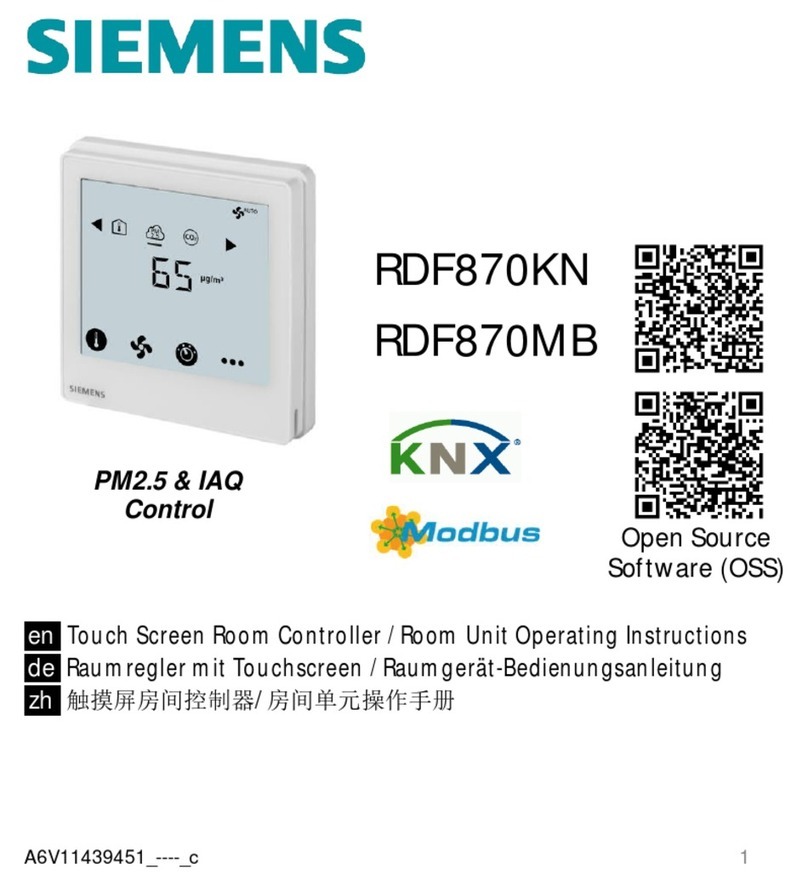 Siemens RDF870KN User manual