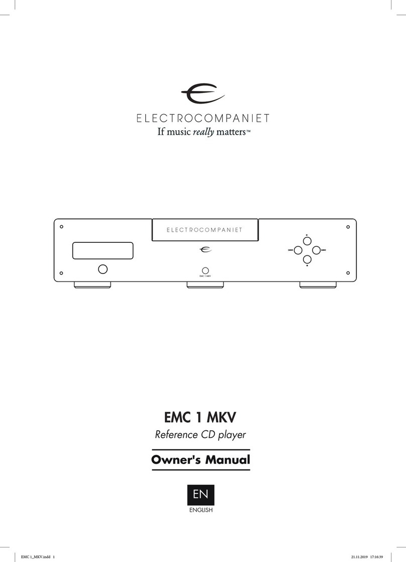 ELECTROCOMPANIET EMC 1 MKV owner's manual