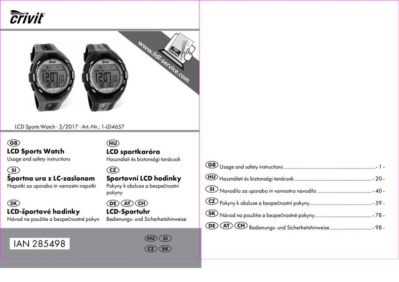 Crivit 1-LD4657 Usage and safety instructions