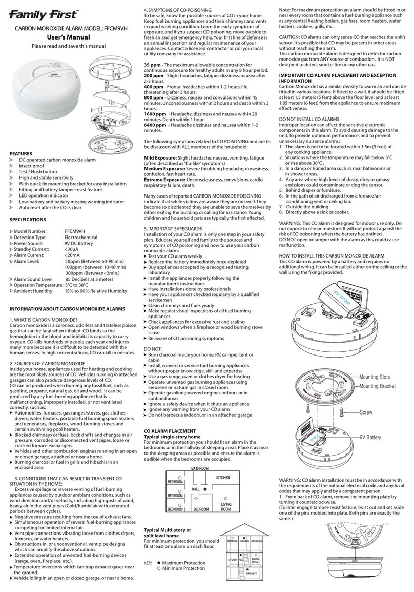 family first FFCM9VH user manual