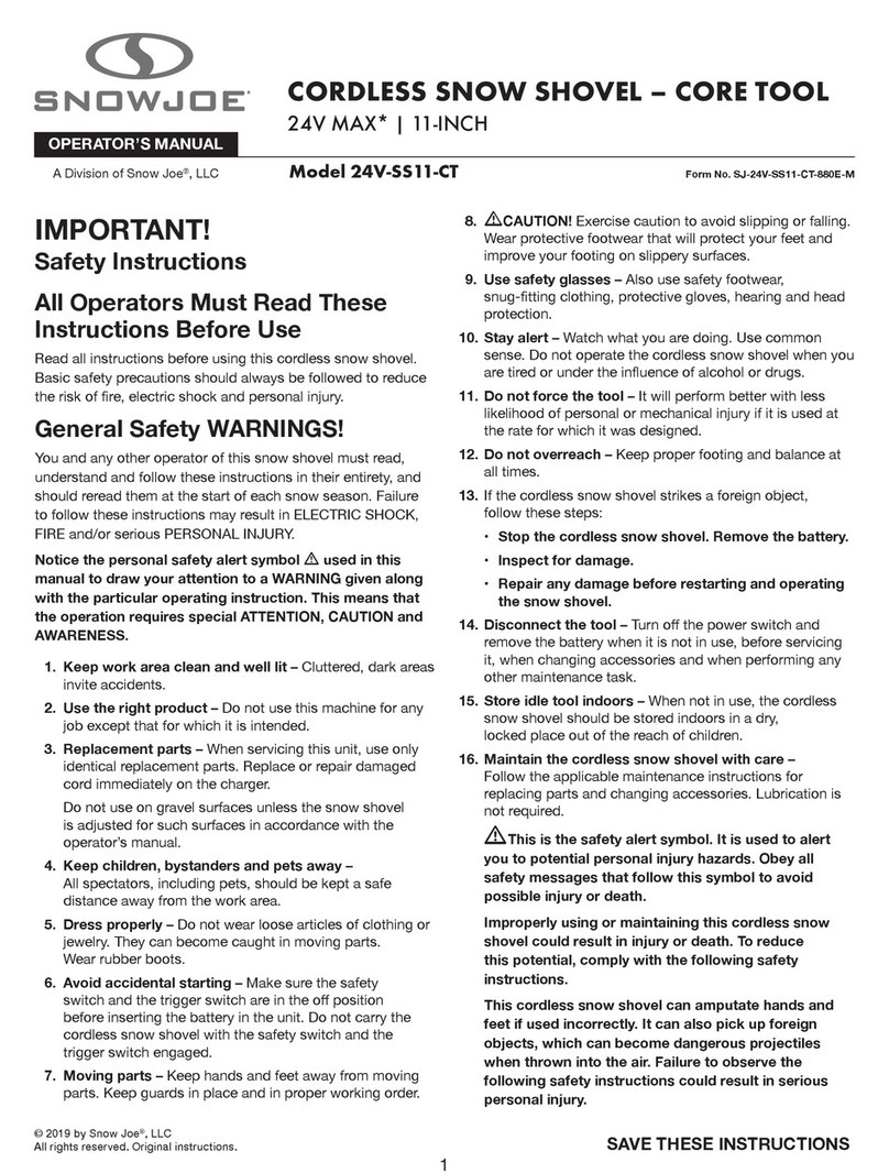 SNOWJOE 24V-SS11-CT User manual